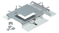 Anbaueinheit Unterflurkanal estrichbündig offen